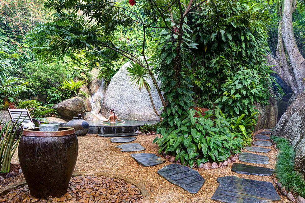 Natuurbad in Tamarind Forest Spa